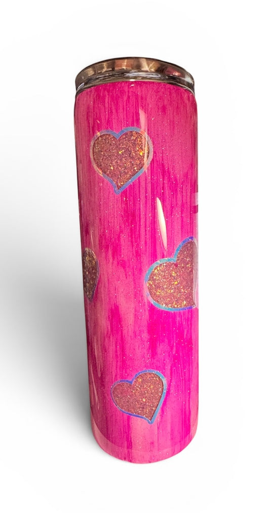 Pink wood grain
